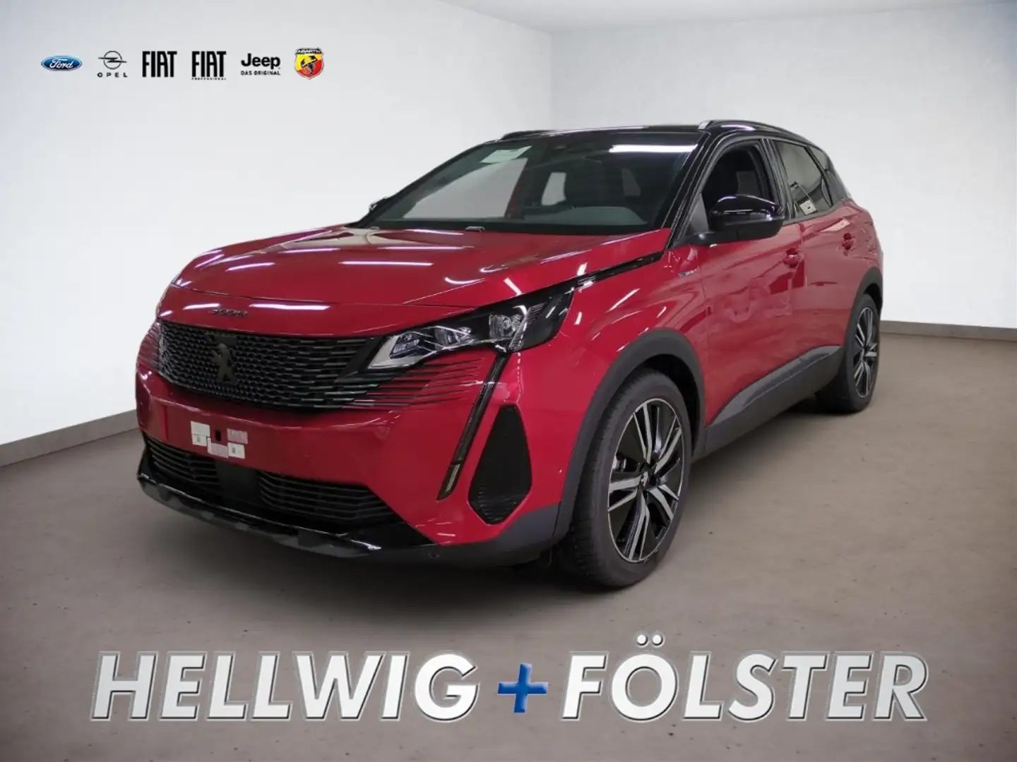 Peugeot 3008 Hybrid4 300 GT Leder Pano-Dach AHK Rot - 1