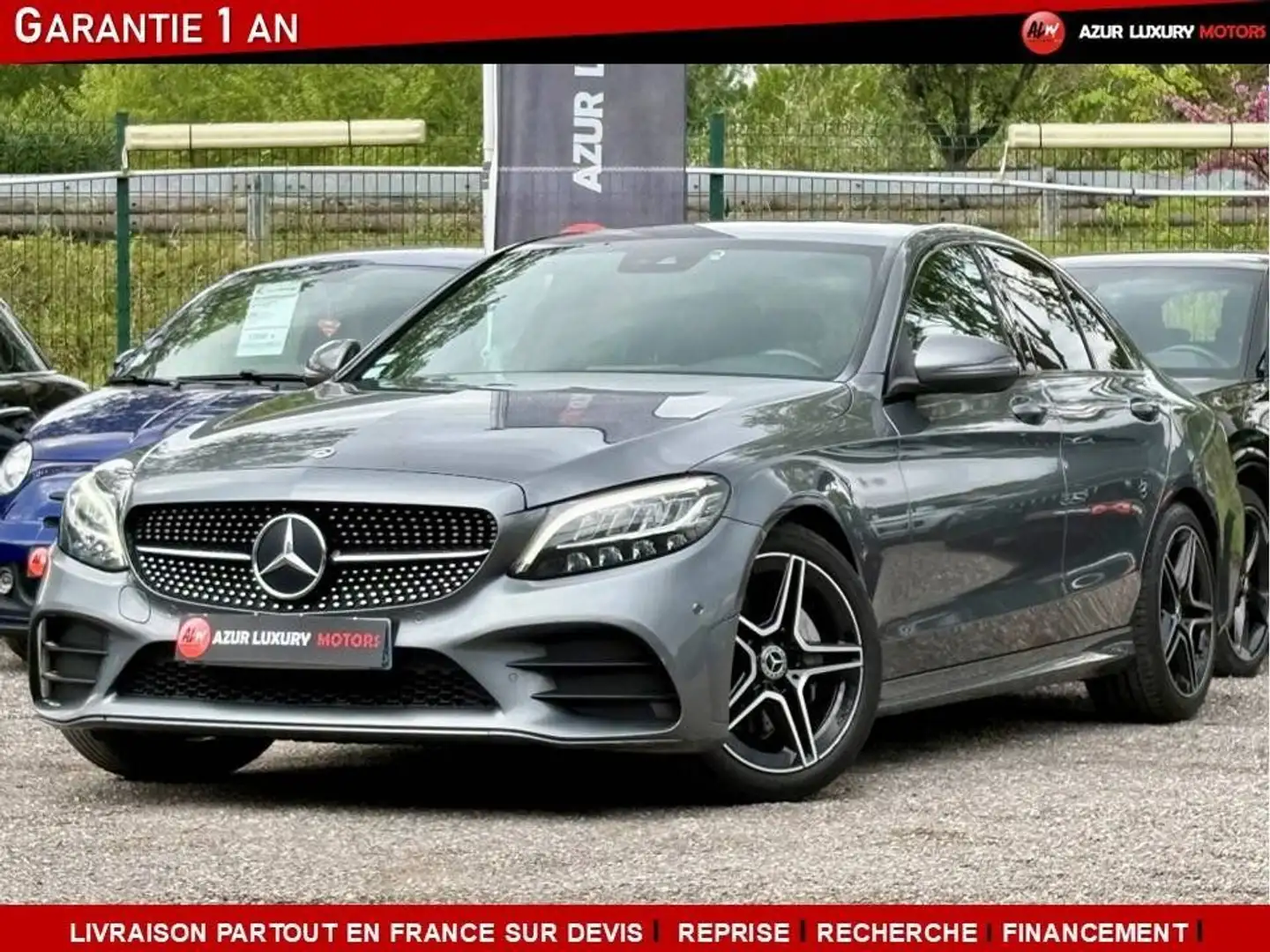 Mercedes-Benz C 180 IV (2) 180 AMG LINE 9G-TRONIC Gris - 1