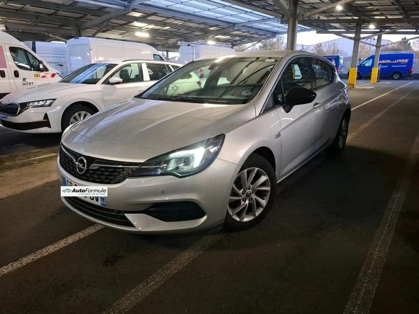 Opel Astra 1.5 Diesel 122ch Elegance Business 5 portes 2021 Gris - 1