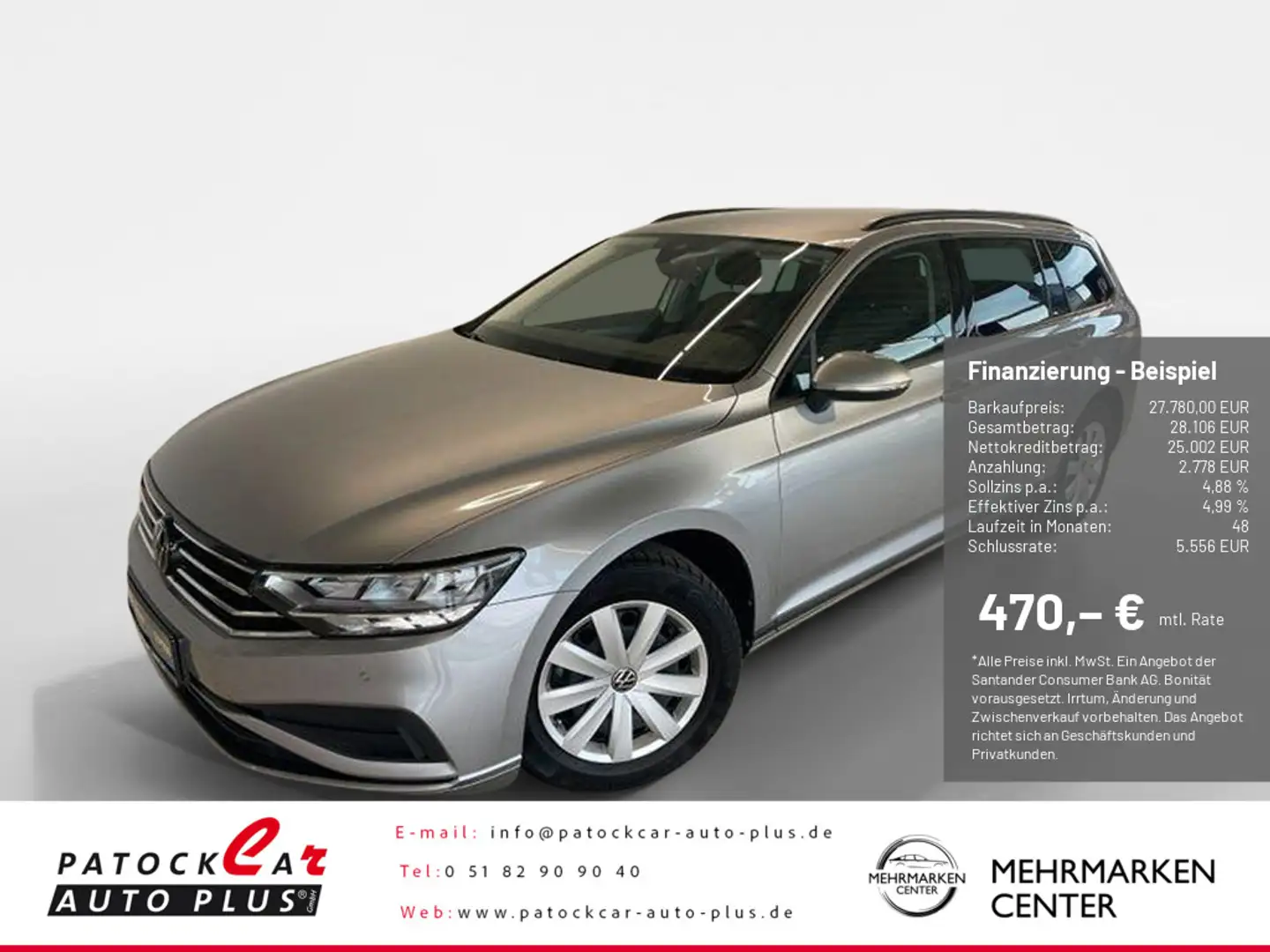 Volkswagen Passat Variant 1.5 TSI Business Premium LED Argent - 1