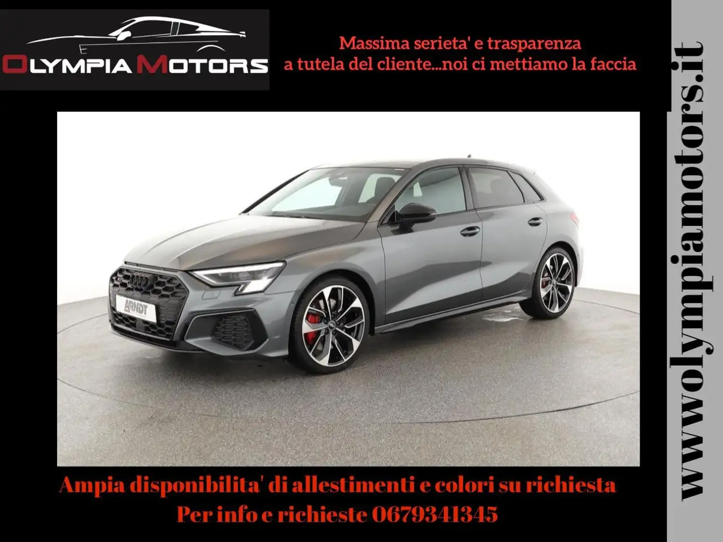 Audi S3 SPB QUATTRO S TRONIC MATRIX 19' NAVI ANORAMA B&O Grigio - 1