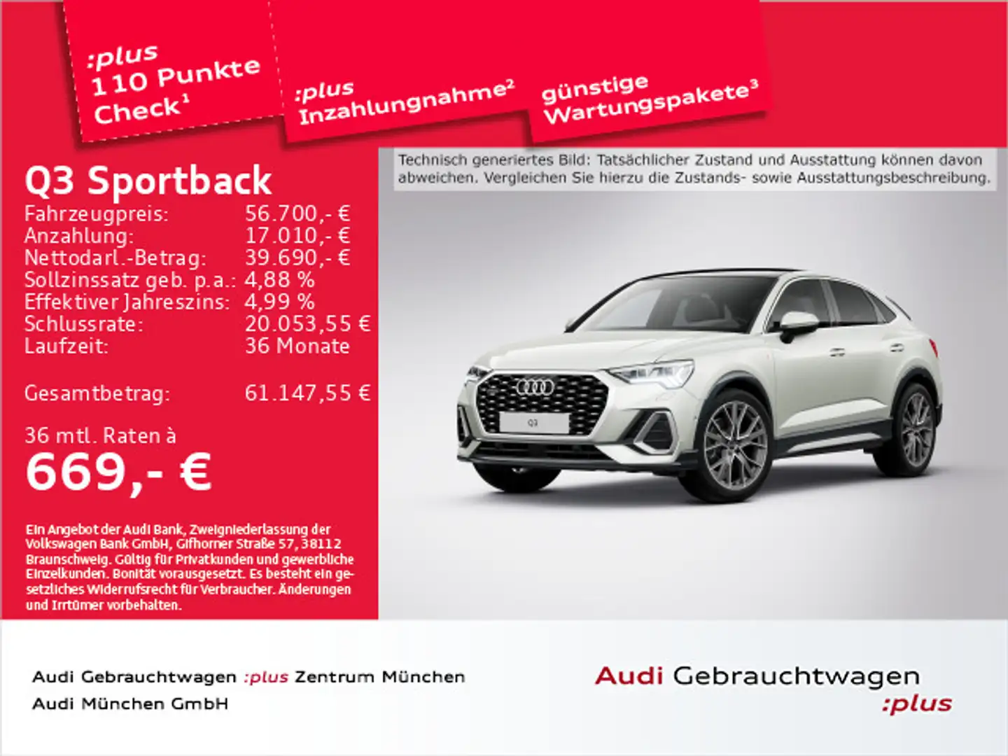Audi Q3 40 TDI qu. S tronic S line Pano/ACC Silber - 1