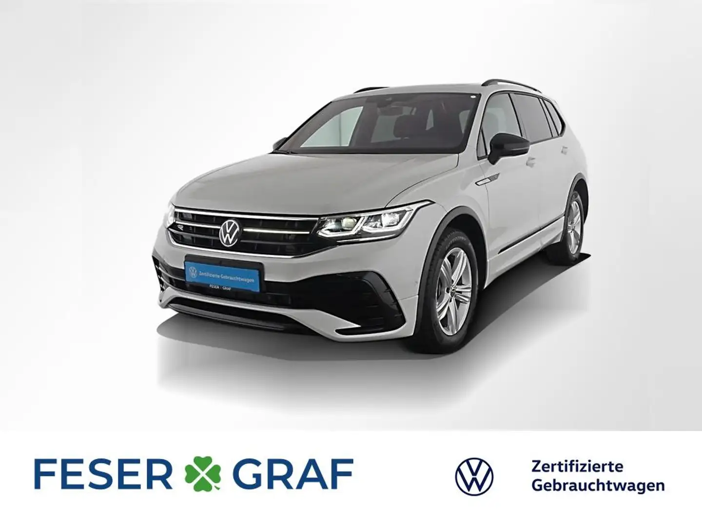 Volkswagen Tiguan Allspace 2.0 TDI R-Line Black Style 4Motion DSG 7 Sitze / P Weiß - 1