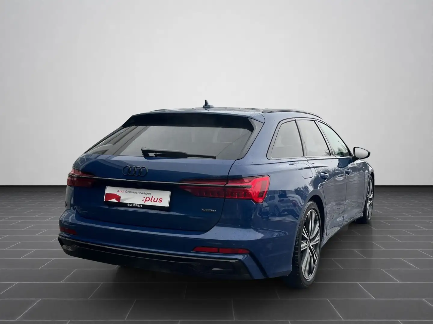Audi A6 S line 55 TFSIe HD-MATRIX AHK KAMERA PA Blau - 2