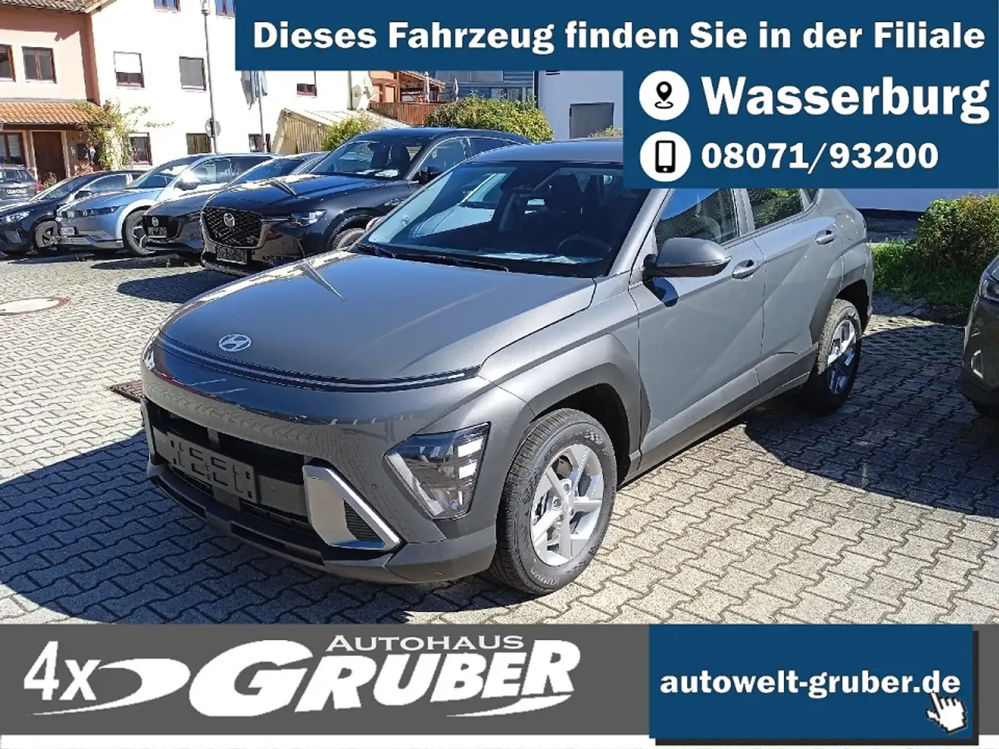 Hyundai KONA T-GDI Select+Funktions-Paket + Navigation+Kamera+A Gris - 1