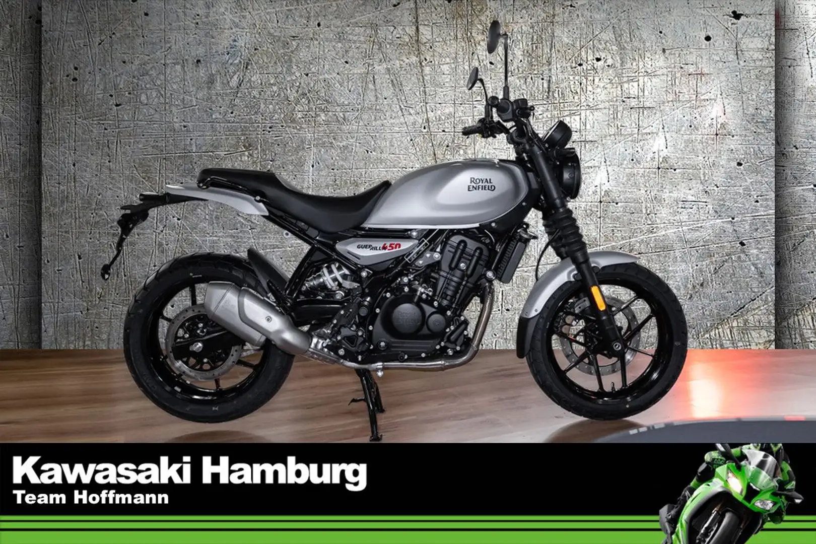 Royal Enfield Guerrilla 450 ABS, Euro 5+, Lieferservice Silber - 1