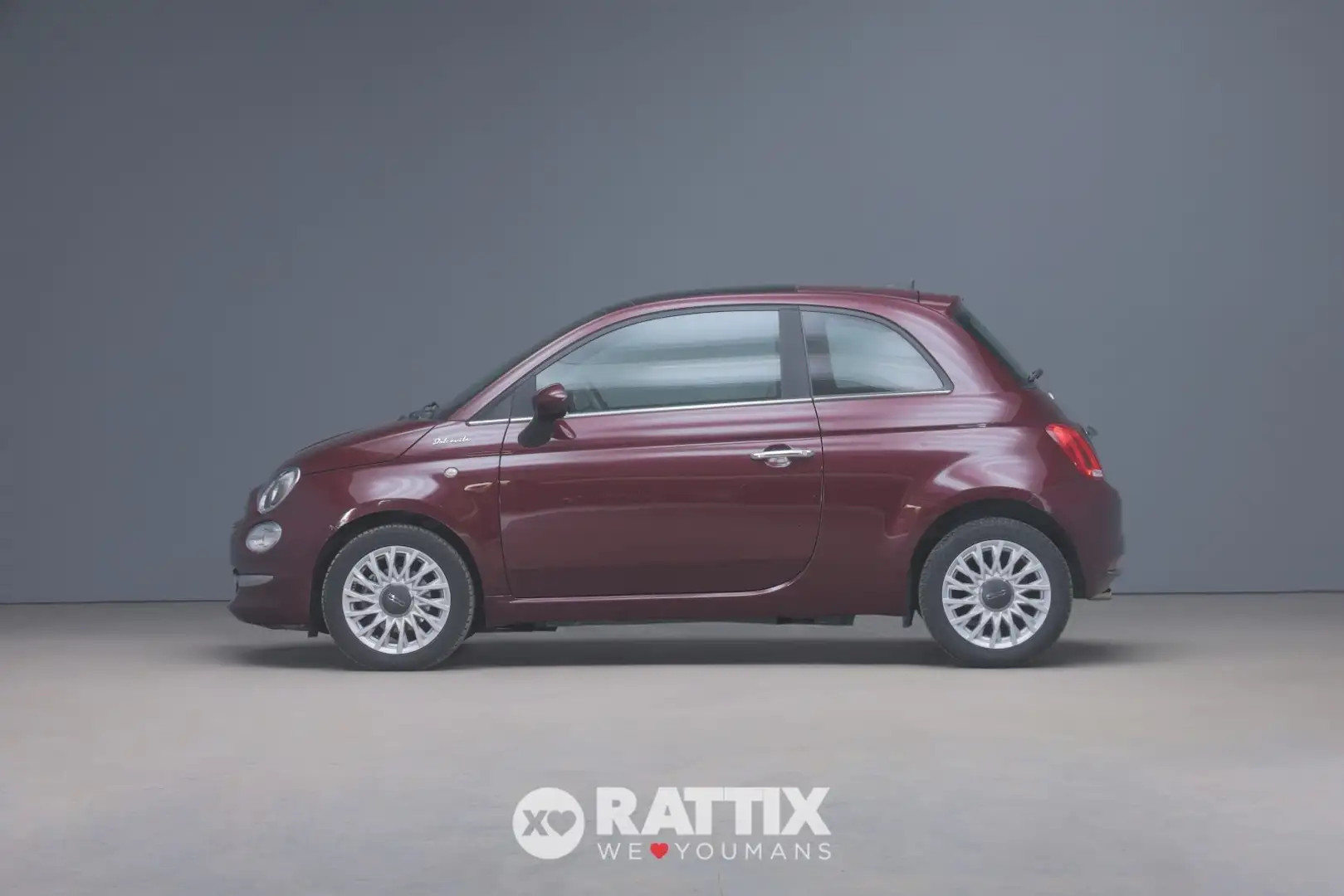 Fiat 500 1.0 Hybrid 70CV Dolcevita + tetto apribile Rosso - 2