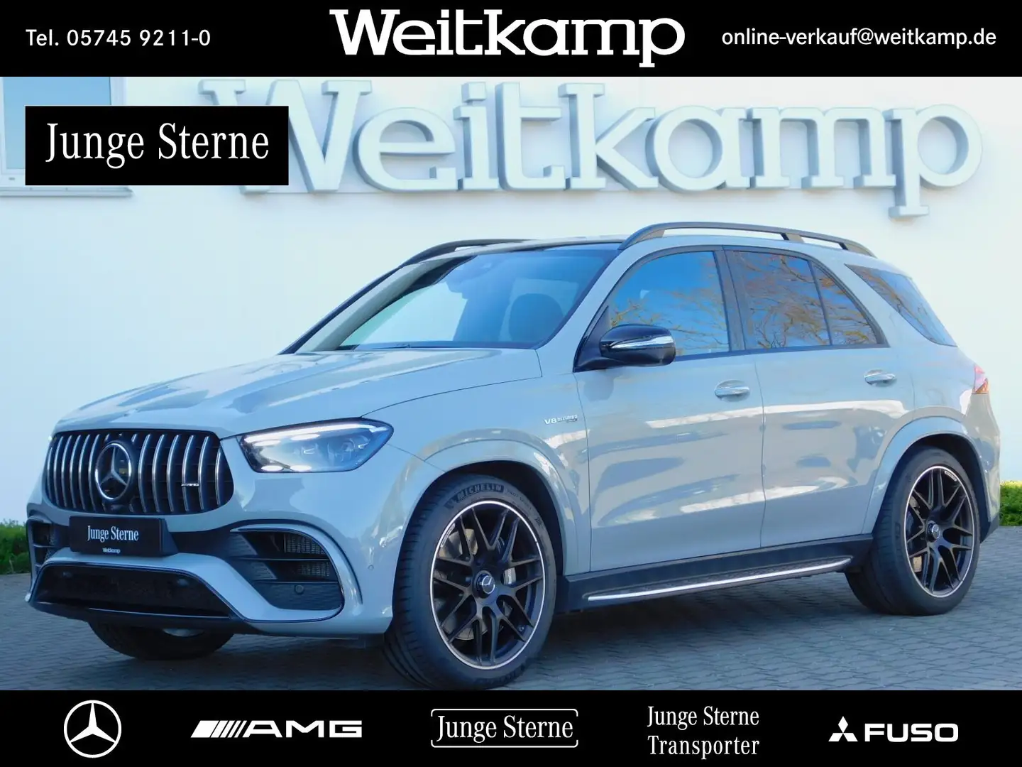 Mercedes-Benz GLE 63 AMG AMG GLE 63 S 4M+ Night+Pano+AHK+Perf.Abgas+360° Grau - 1