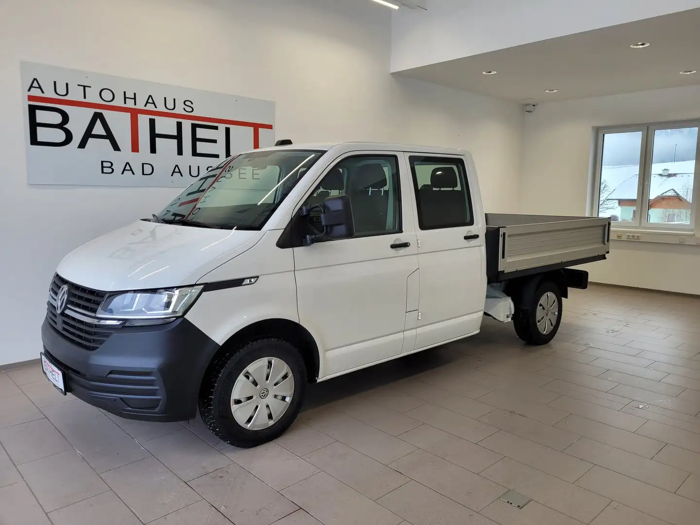 Volkswagen T6.1 Transporter Doka-Pritsche TDI Blanc - 1
