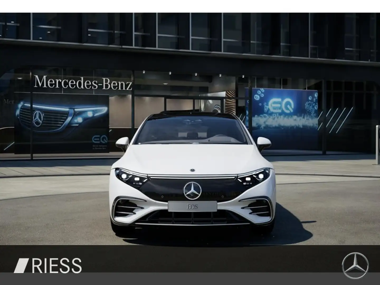 Mercedes-Benz EQS 580 4M AMG Sport Distr Hyper Pano Sitzkl 360 Weiß - 2