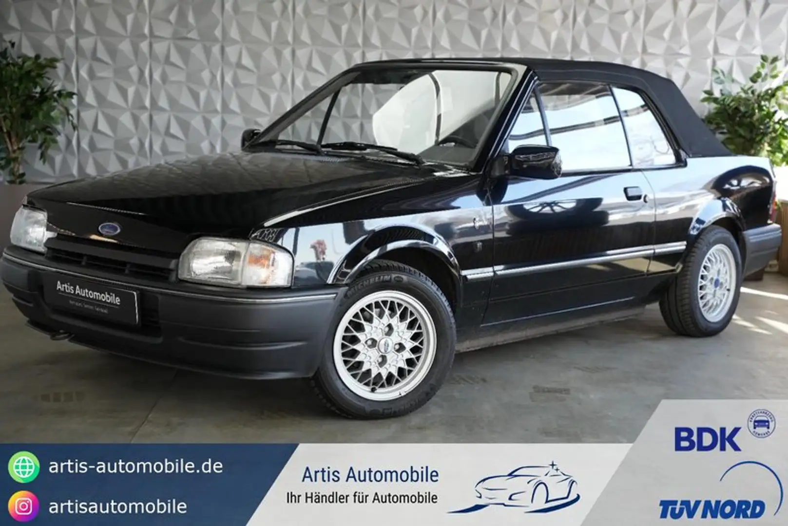 Ford Escort Ghia Edition GHIA*CABRIO*H-KENNZEICHEN* Schwarz - 1