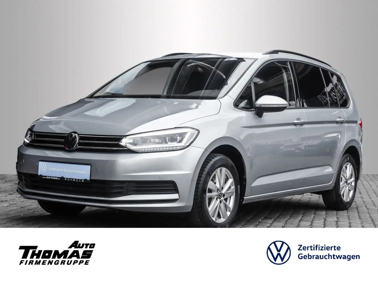 Volkswagen Touran Comfortline  1.5 TSI DSG LED+AHK+7SITZER Silber - 1