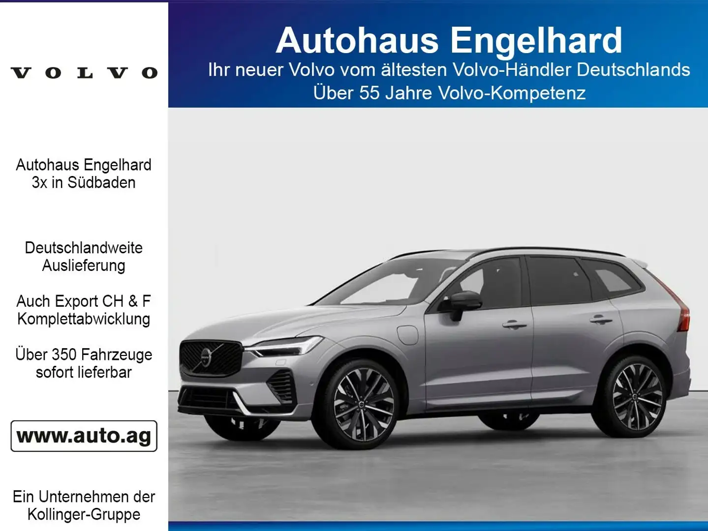 Volvo XC60 T8 ULTRA DARK DEAL 788 EURO Silber - 1
