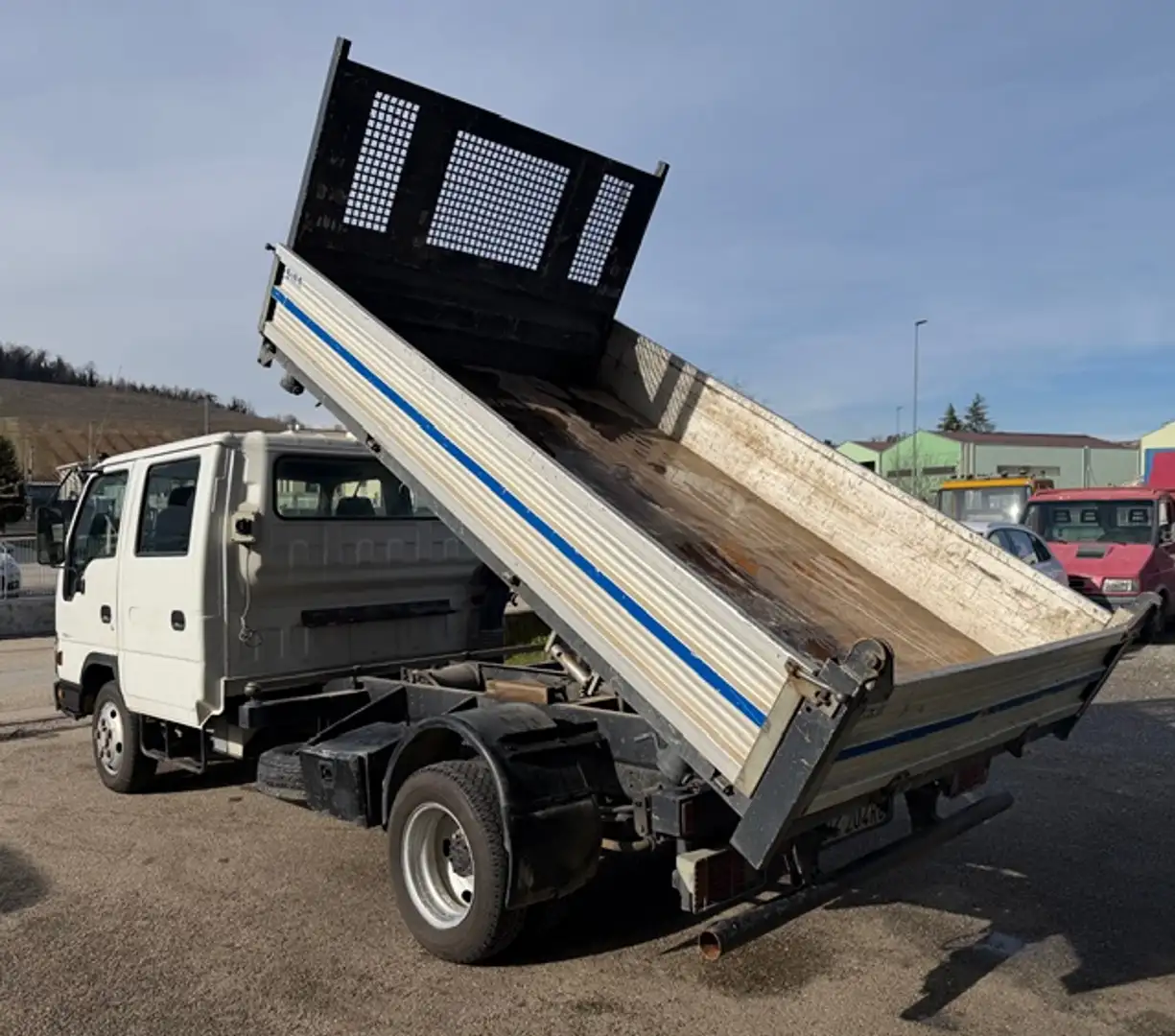 Isuzu NPR 3.0TD DOPPIA CABINA,RIBALTABILE 3 LATI Blanco - 2