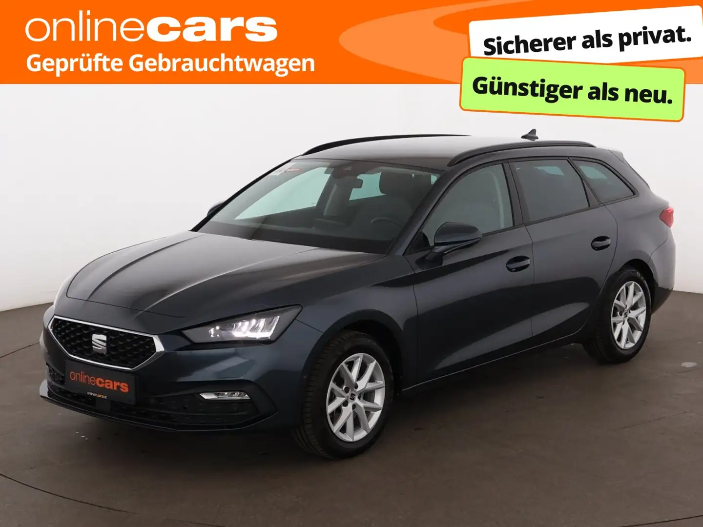 SEAT Leon Sportstourer 2.0 TDI Style Aut LED RADAR NAV Grau - 1