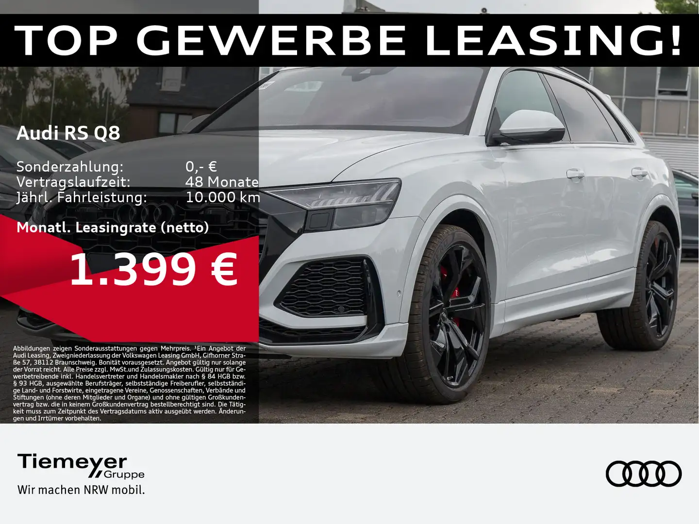 Audi RS Q8 RSQ8 TFSI Q BLACK-OPTIK 360* HD-MATRIX BuO HuD A Weiß - 1