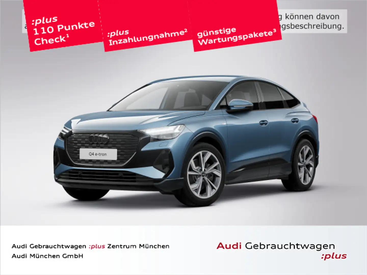 Audi Q4 e-tron 45 qu. S line AHK/SONOS/Matr Blau - 1