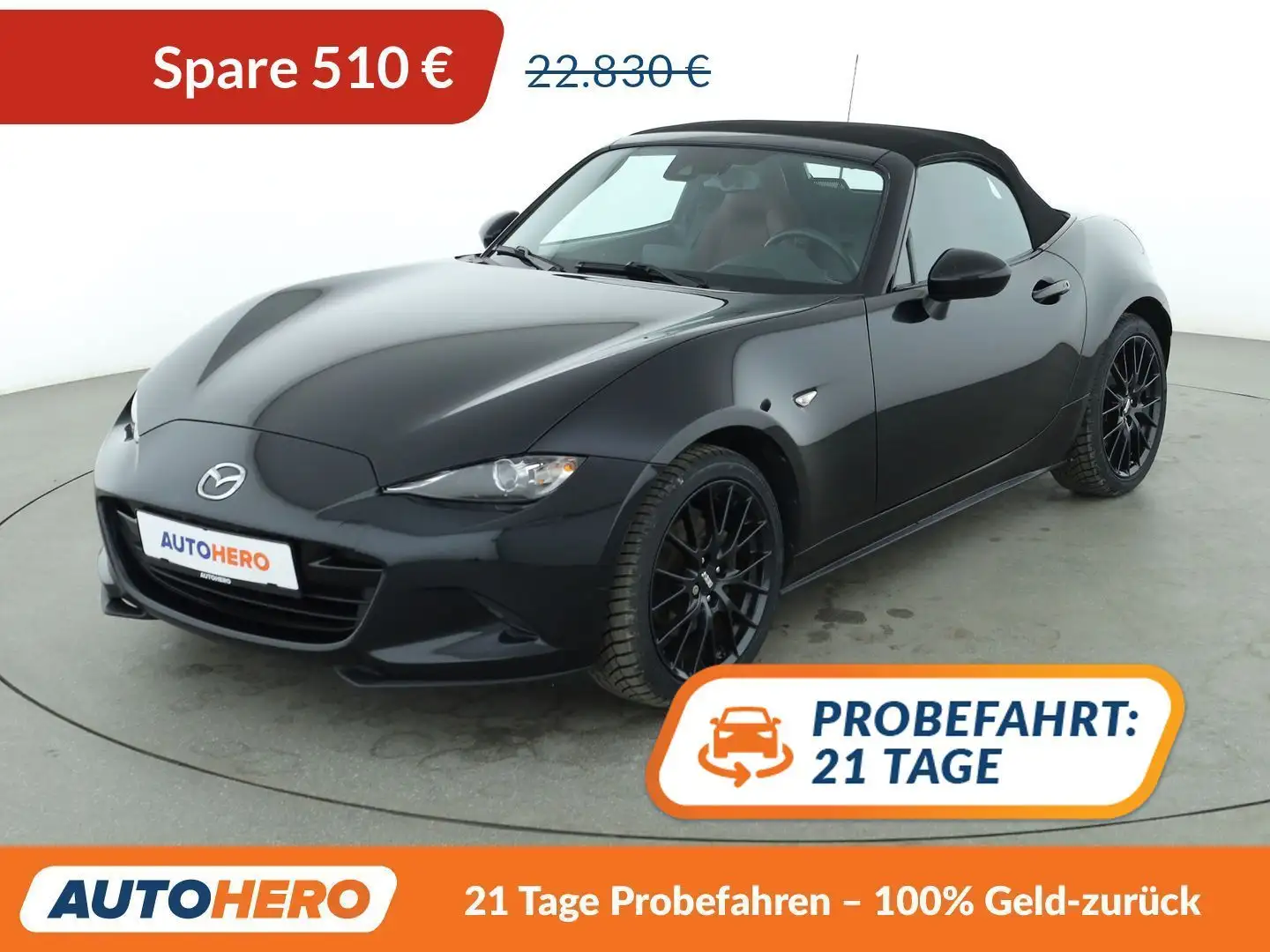 Mazda MX-5 2.0 Skyactiv G Edition 100 *NAVI*LED*CAM*TEMPO* Schwarz - 1