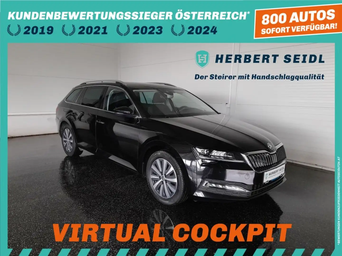 Skoda Superb Kombi STYLE 2,0 TDI *MATRIX-LED / VIRTUELL / NAVI / ACC / MEMORY SPORTSITZE / ACC / E-KLAPPE* Schwarz - 1