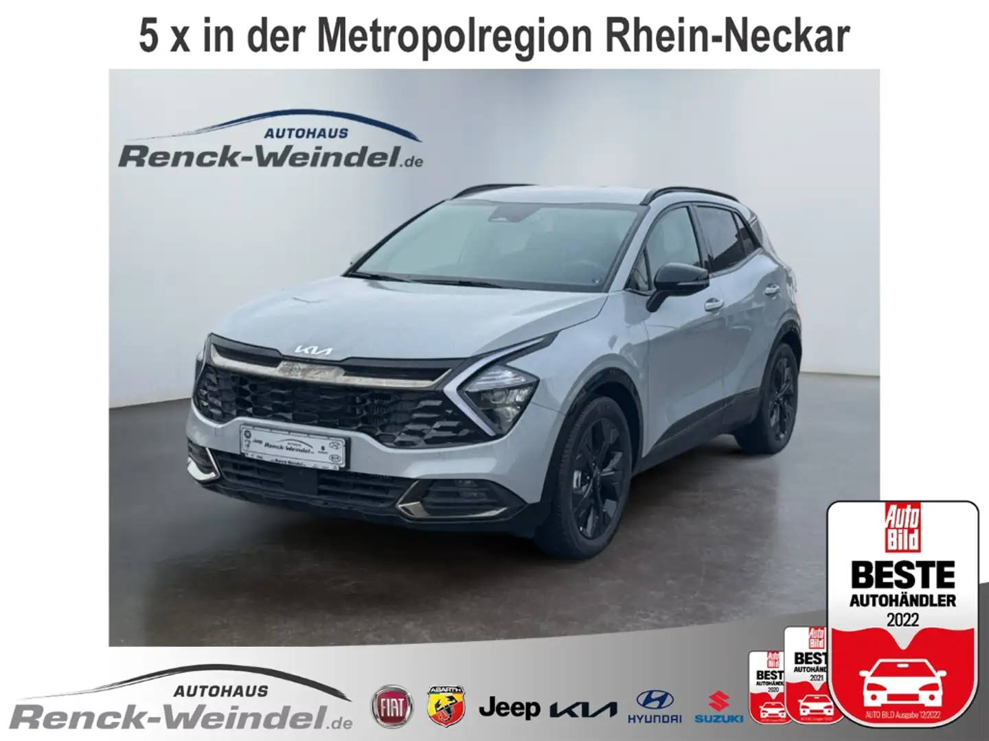 Kia Sportage Nightline Edition 1.6 T-GDI 2WD DCT Navi Leder PDC Grau - 1