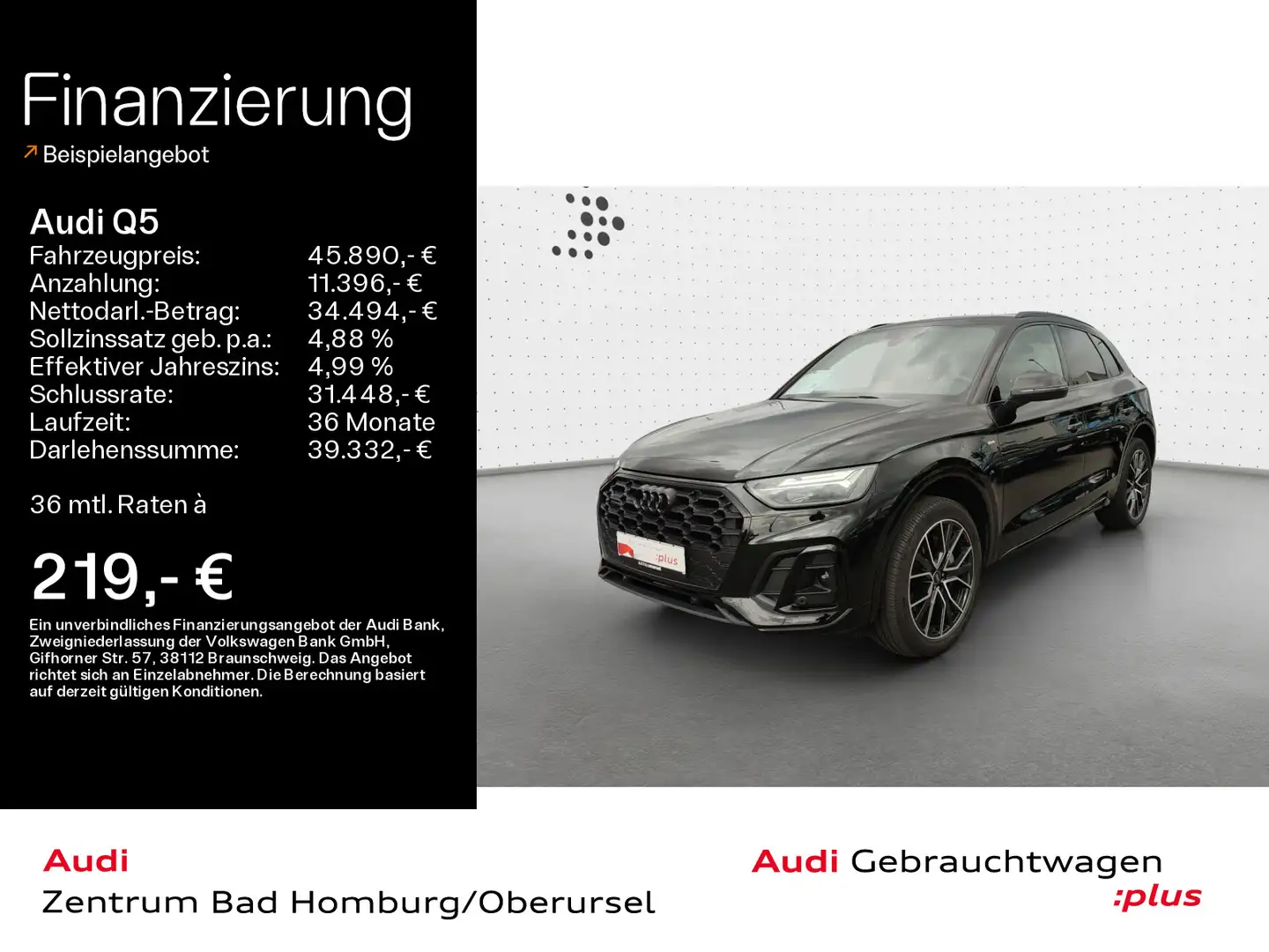 Audi Q5 50 TDI quattro S line*Navi*LED*Alu*AHK*B&O*PD crna - 1