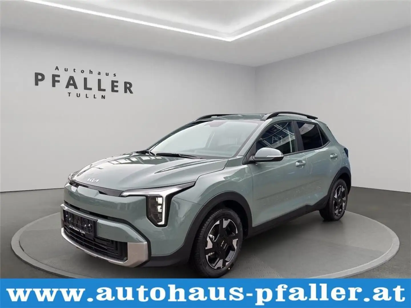 Kia Stonic 1,0 TGDI GPF 48V MHEV Silber DCT7 Grün - 1