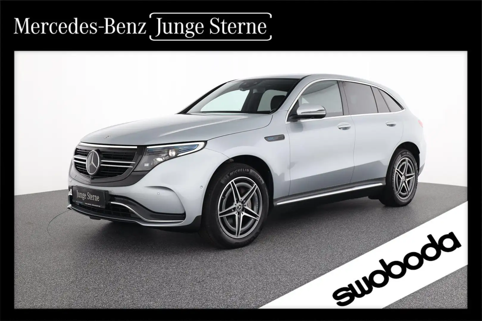 Mercedes-Benz EQC 400 4M AMG Line LED NAVI AHK Kamera Distronic Argent - 1