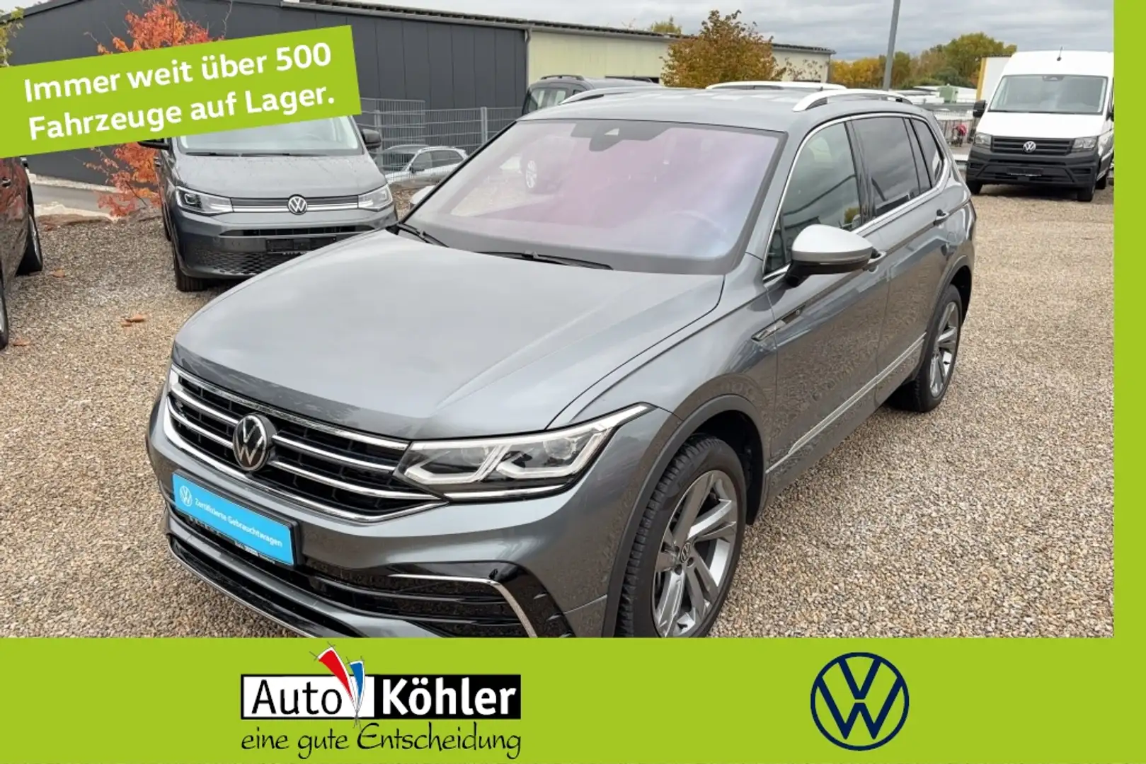 Volkswagen Tiguan Allspace R-Line TSI 4M incl Winterräder Grau - 1