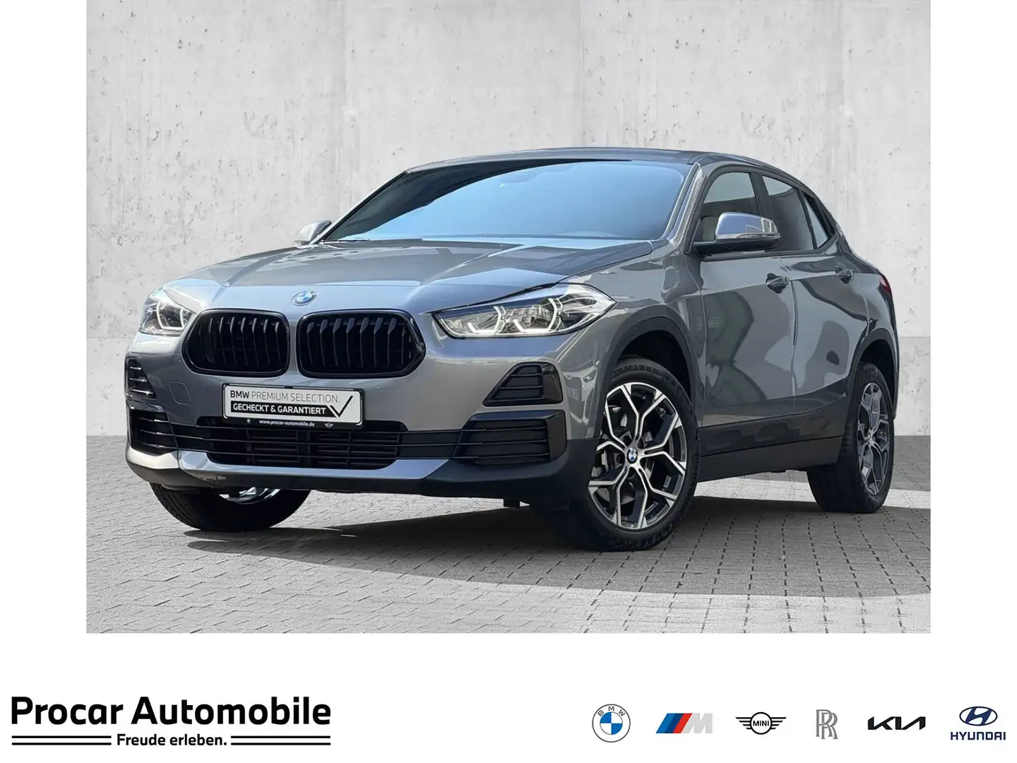 BMW X2 sDrive20d Navi LED Aut. AHK PDC HiFi DAB Shz Grau - 1