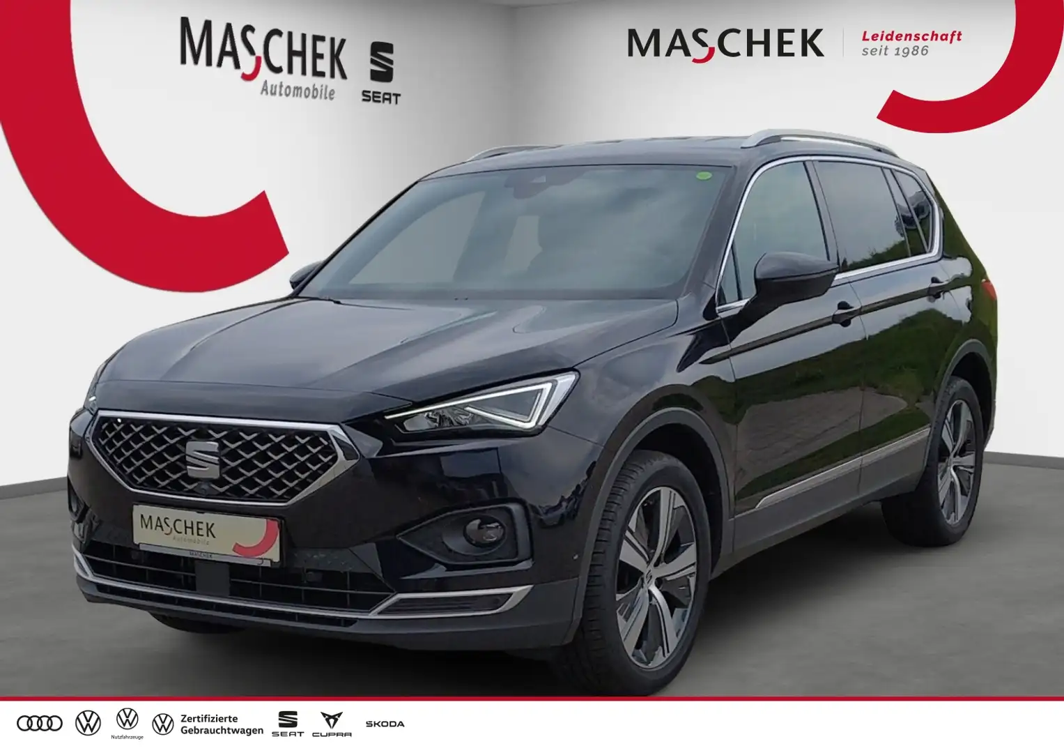 SEAT Tarraco XCELLENCE 2.0 TSI DSG 4Drive AHK *Beats* ACC 4xSit Schwarz - 1