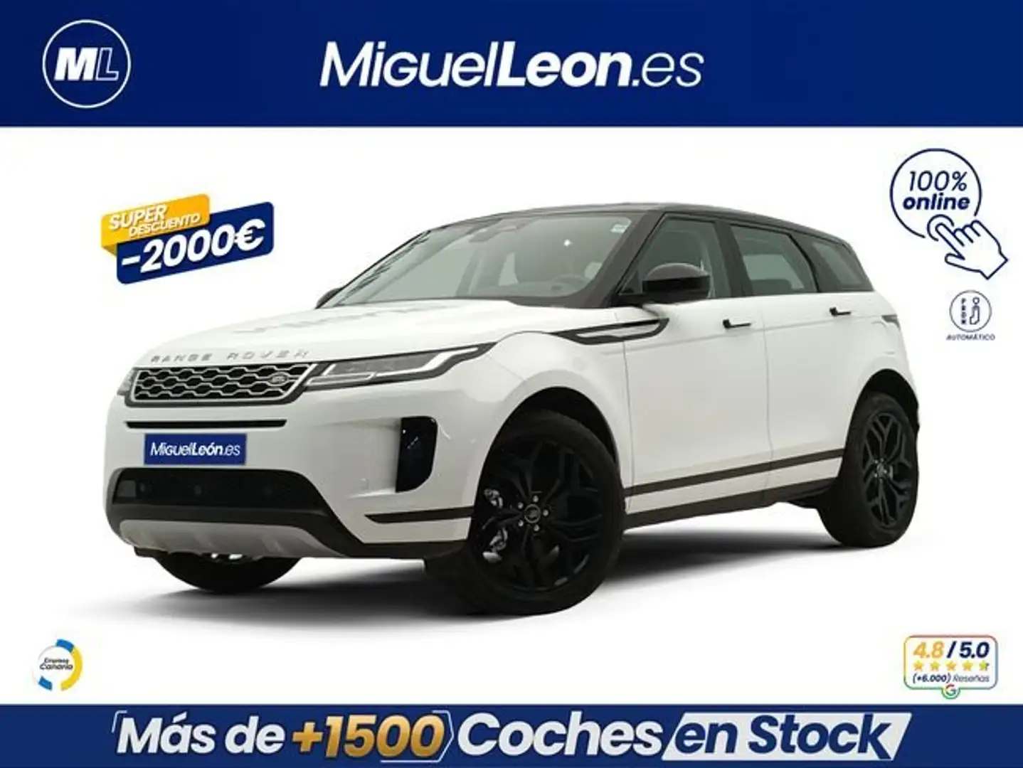 Land Rover Range Rover Evoque 1.5 P300e I3 S AUTO 4WD PHEV Blanco - 1
