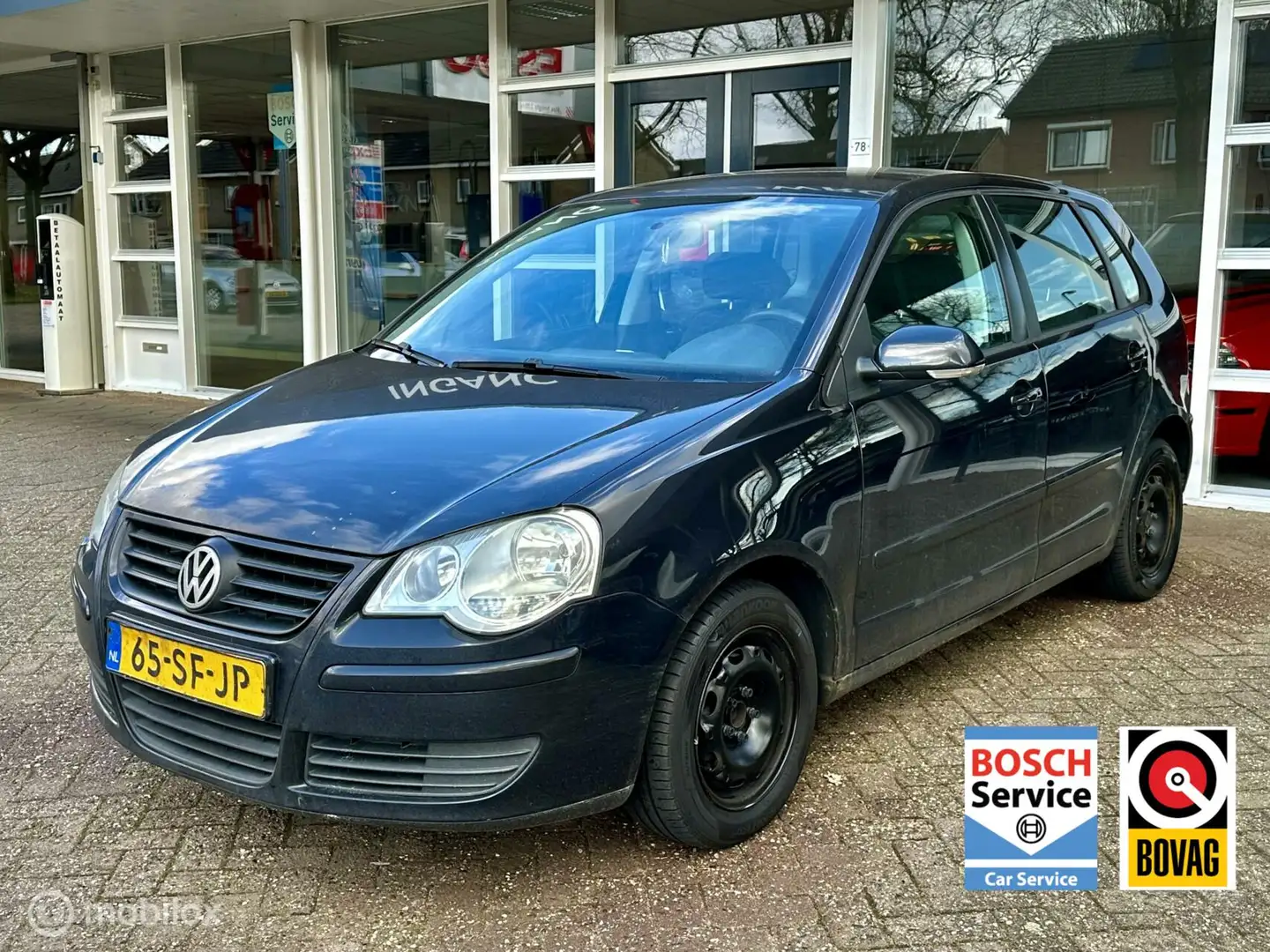 Volkswagen Polo 1.2-12V Optive 5-deurs met Airco! Zwart - 1
