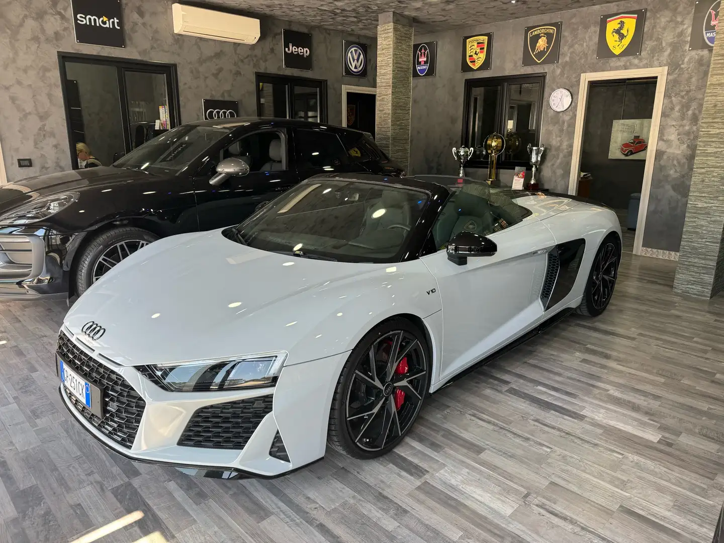 Audi R8 Spyder 5.2 V10 Performance quattro 620cv In sede White - 1