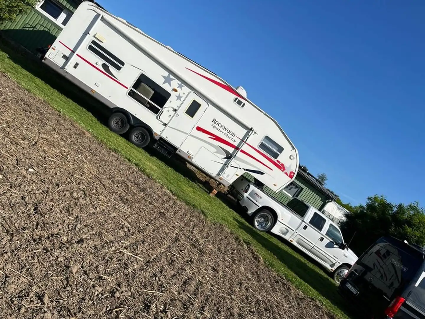 Ford F 350 V8,Diesel mit Wohnanhänger NEU, generalüber. Blanc - 2