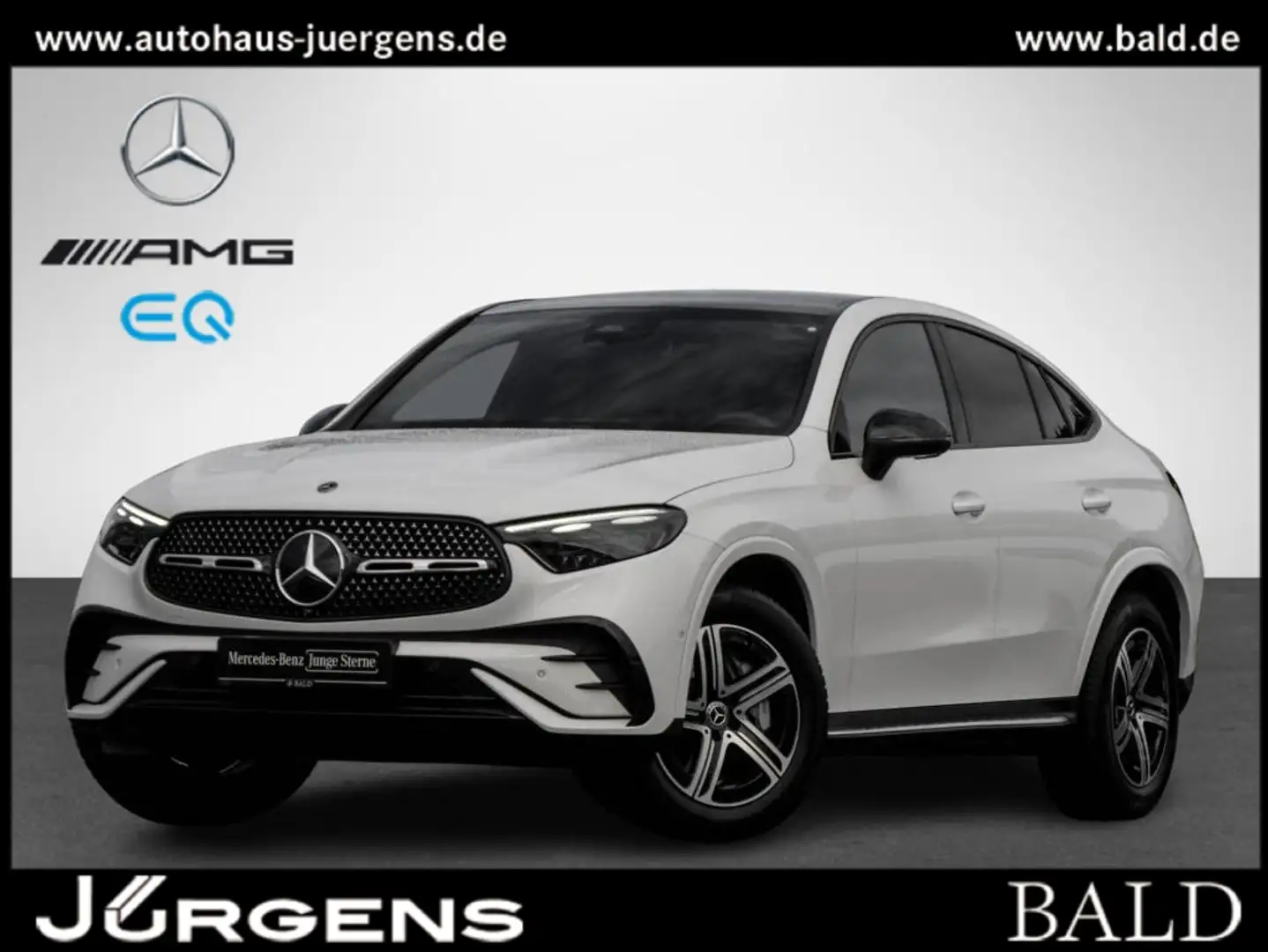 Mercedes-Benz GLC 220 d 4M Coupé AMG-Sport/360/Pano/AHK/Night Weiß - 1