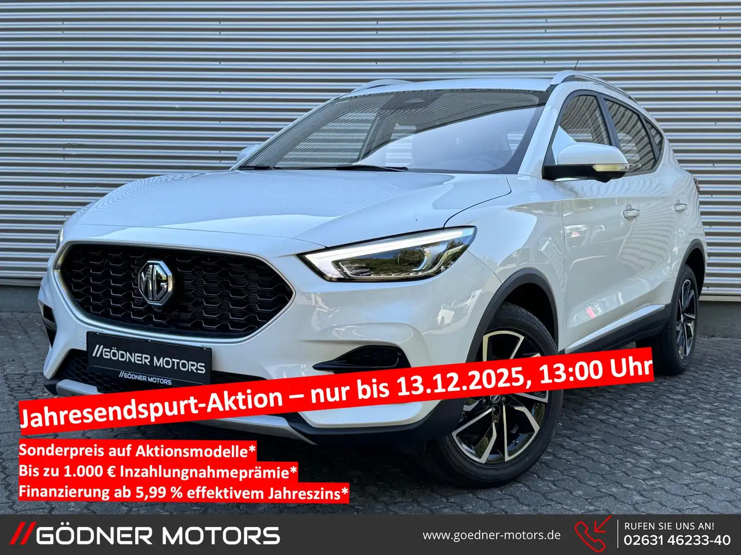 MG ZS 1.5 78 kW VTi Luxury 8EURO 6d)/7JAHRE-GARANTIE/... Blanc - 1