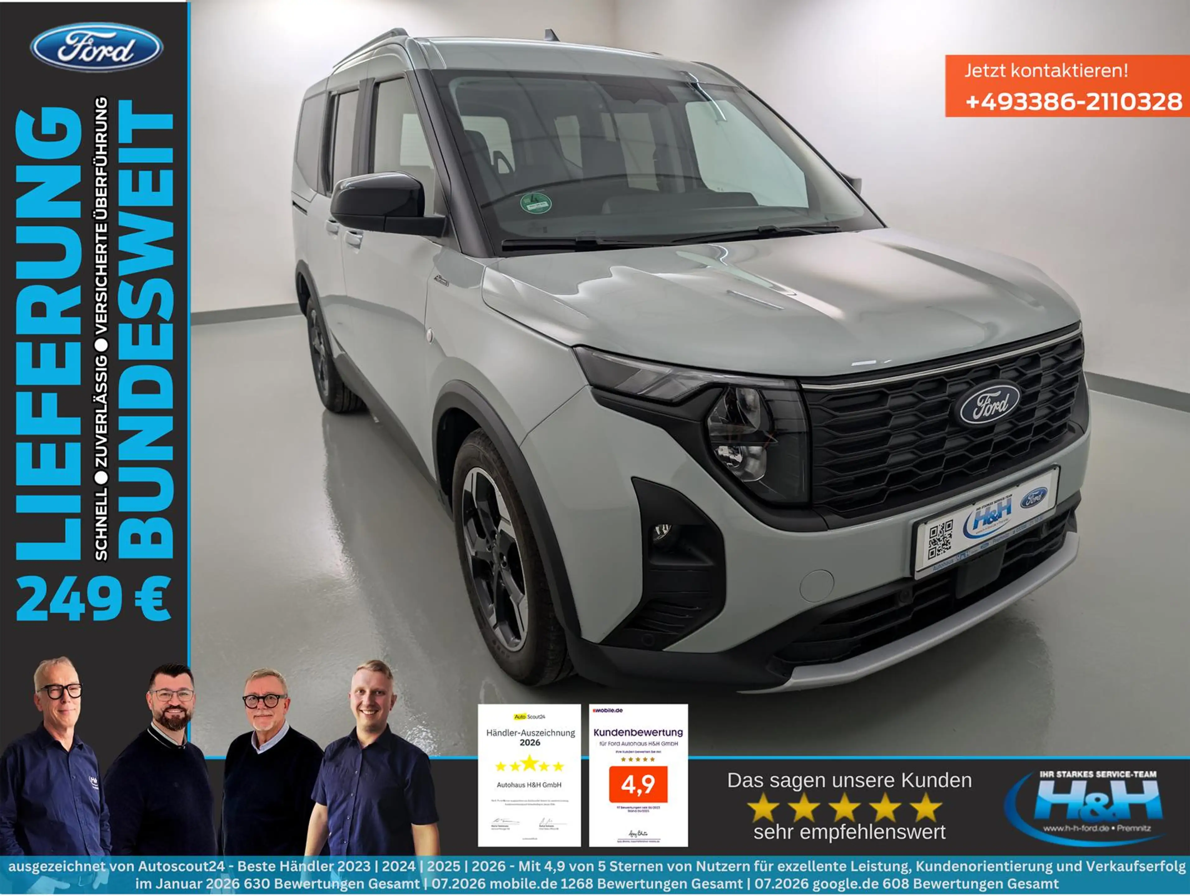 Ford Tourneo Courier 1.0 EcoB Active ACC+SHZ+LenkHZ