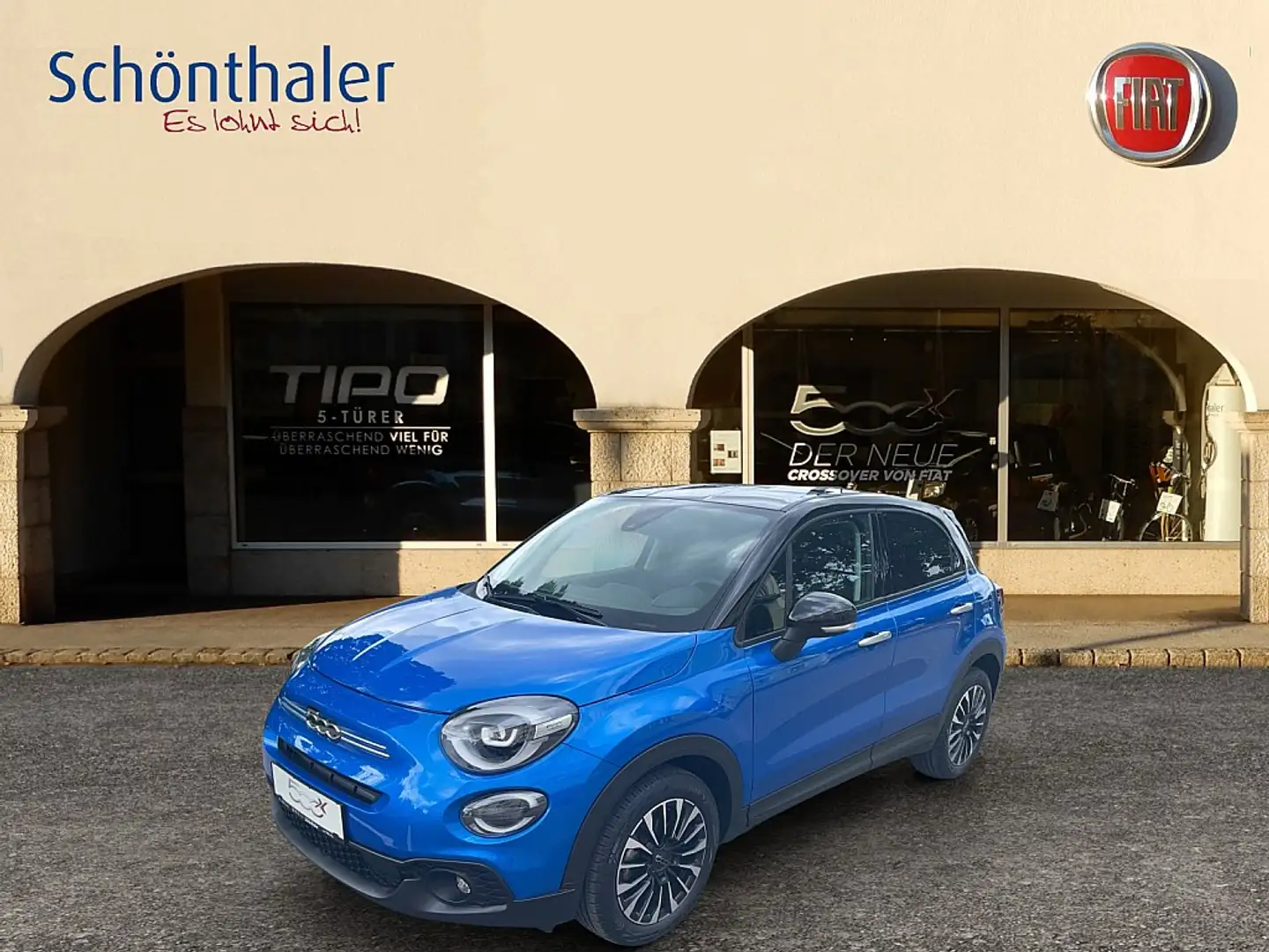 Fiat 500X FireFly Turbo 120 Blau - 1