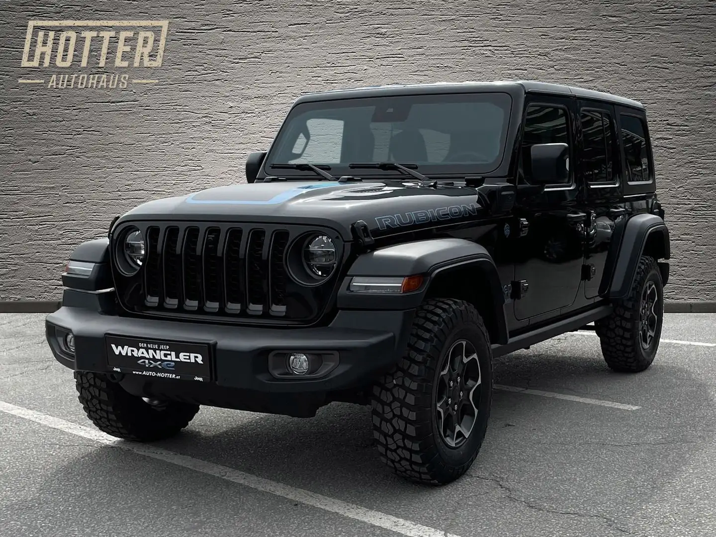 Jeep Wrangler Wrangler Rubicon 2.0 PHEV 380 PS AT 4xe Rubicon Schwarz - 1