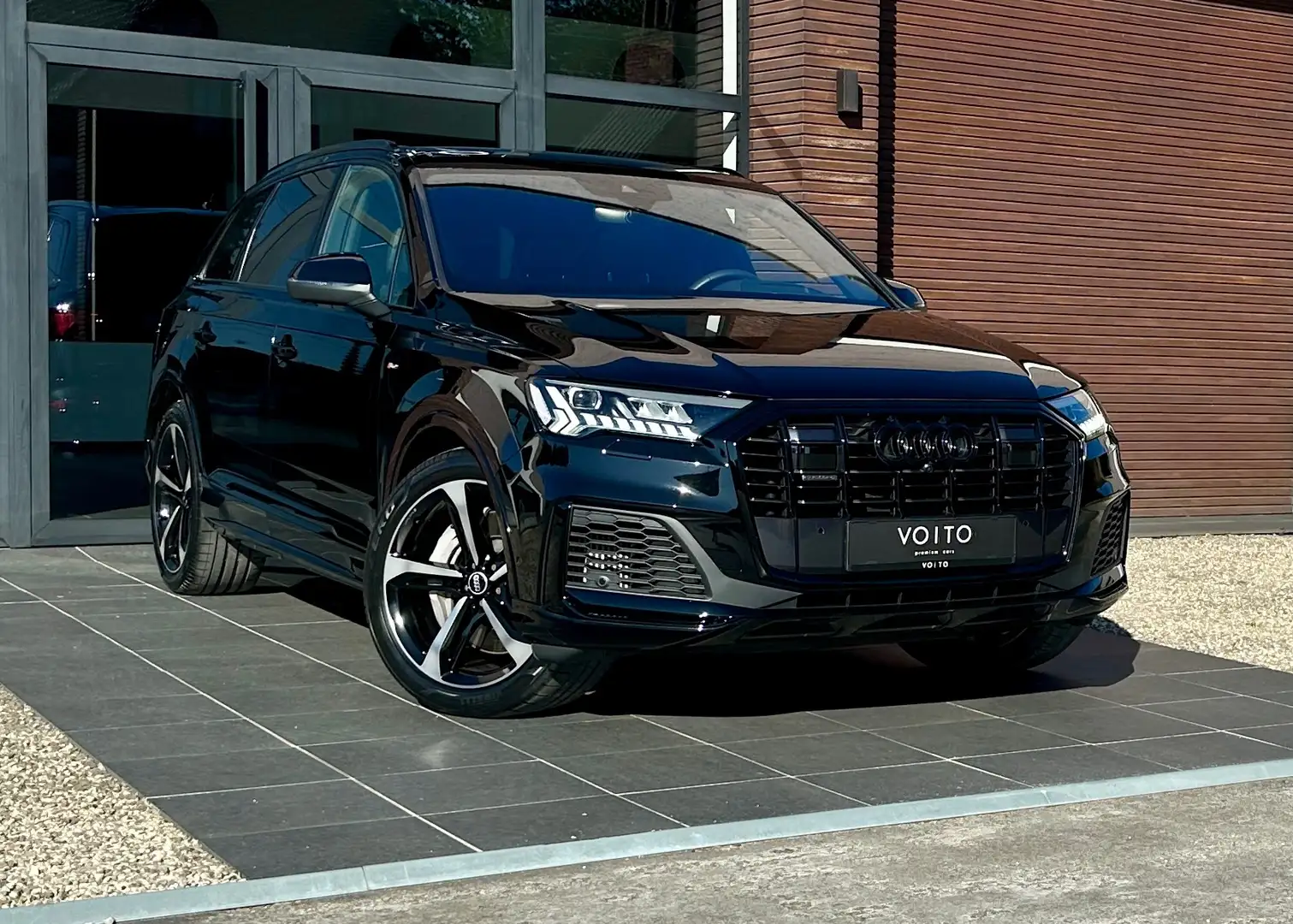 Audi Q7 55TFSIe quattro 3X S-LINE/PANO/HUD/MATRIX/BLACK Zwart - 1