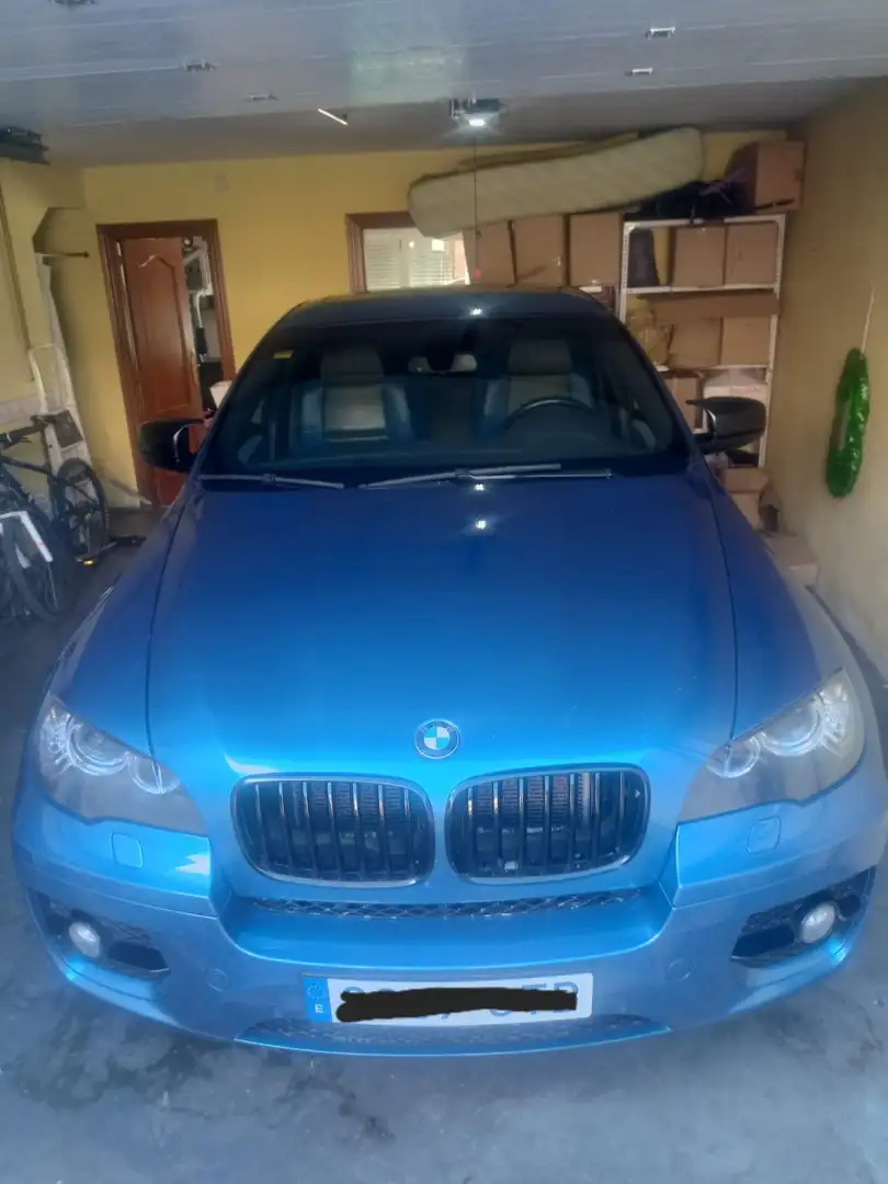 BMW X6 xDrive 35dA Bleu - 1