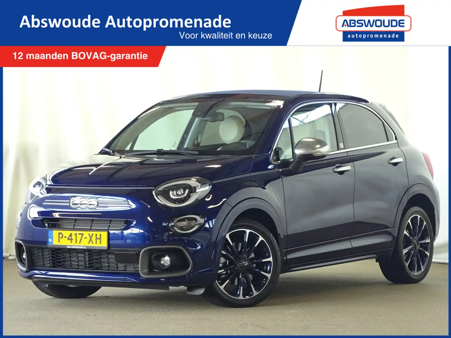 Fiat 500X 1.5 Hybrid 130pk DCT Yacht Club Capri | Apple CarP Blauw - 1