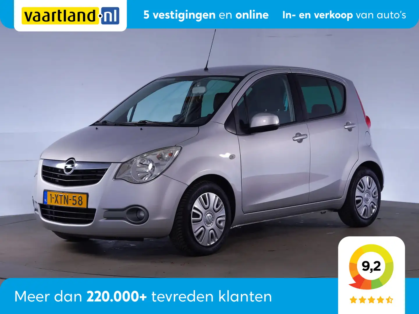 Opel Agila 1.0 Berlin [ Airco NAP Spiegelverwarming ] Grijs - 1