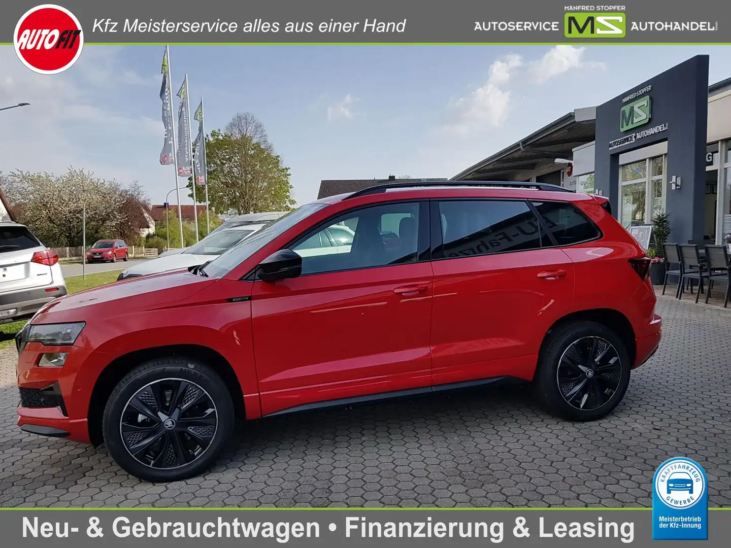 Skoda Karoq 1.5 TSI ACT Sportline DSG+AHK+NAVI+ACC+KAMERA+PDC Rouge - 1