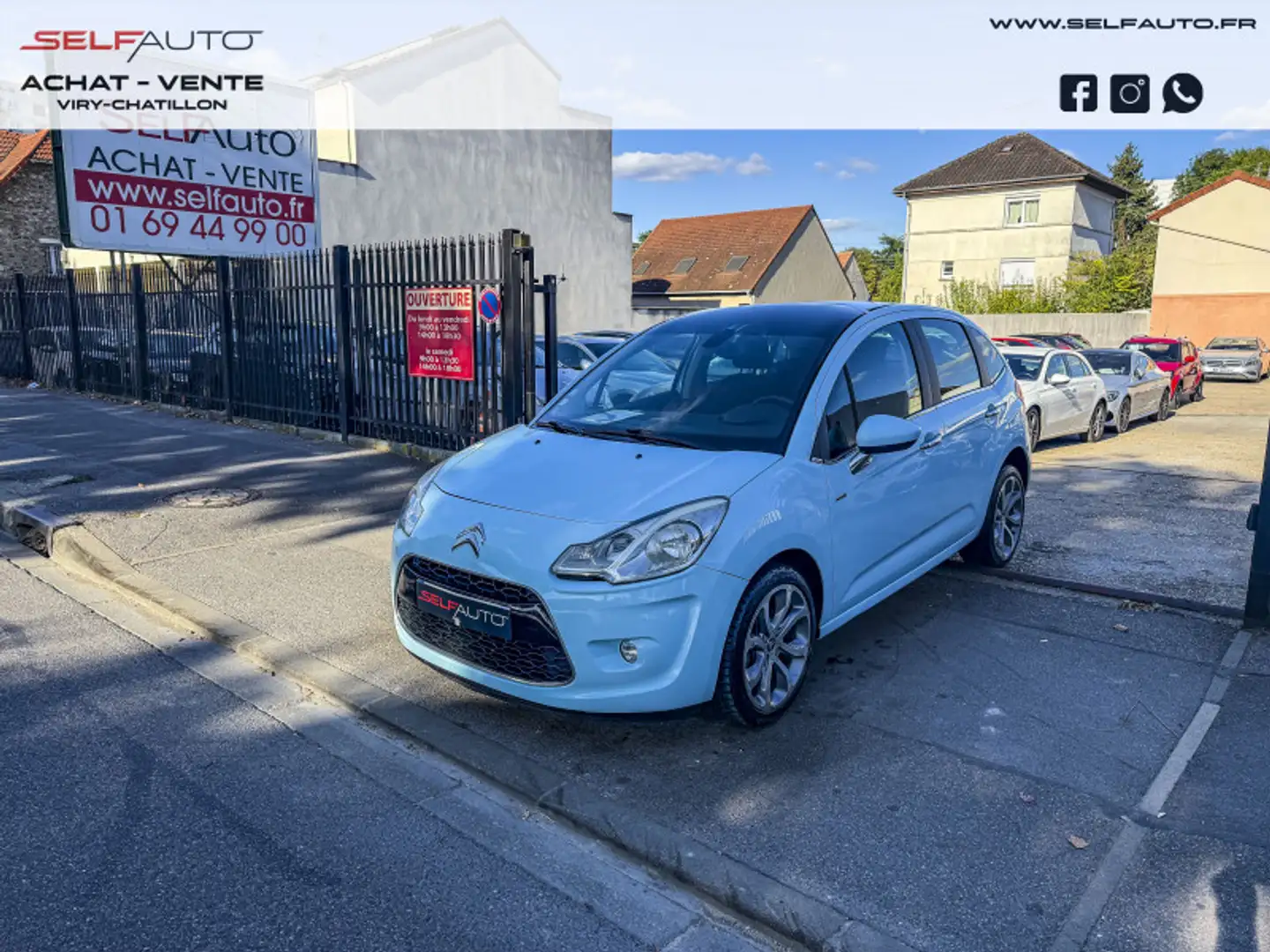 Citroen C3 1.6 HDI110 FAP EXCLUSIVE Bleu - 1