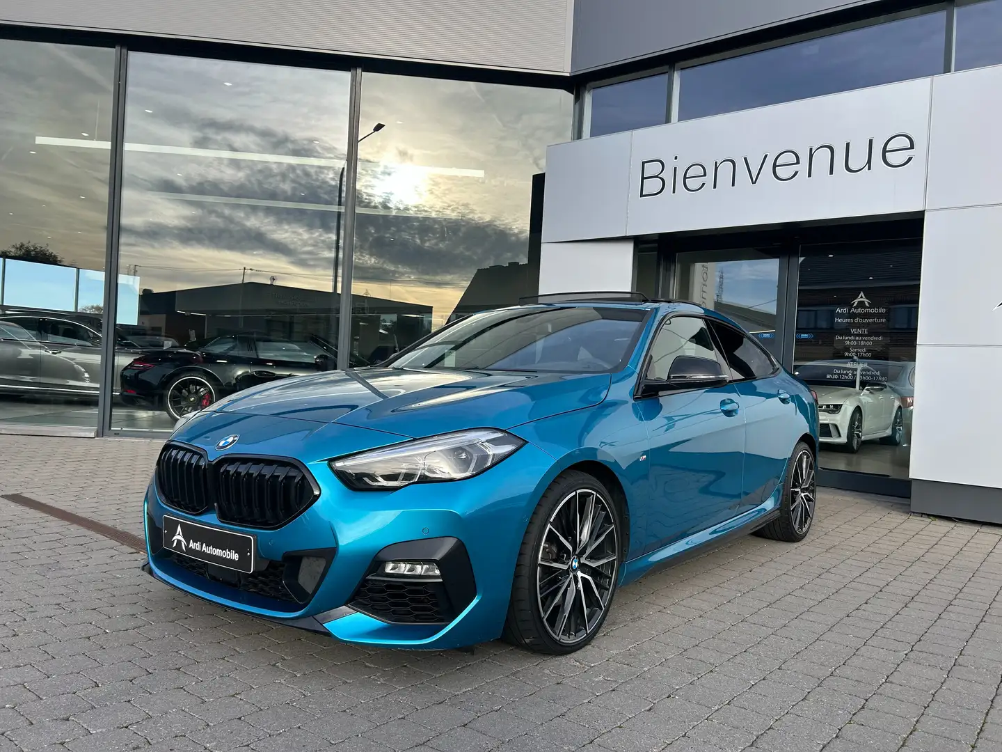BMW 218 Gran Coupé *GARANTIE*1ER PROP*PACK M*TOIT OUV* Bleu - 1
