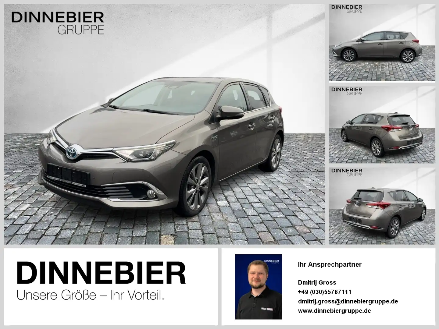 Toyota Auris Hybrid Executive CAM LED NAVI Fernlichtass. Grau - 1