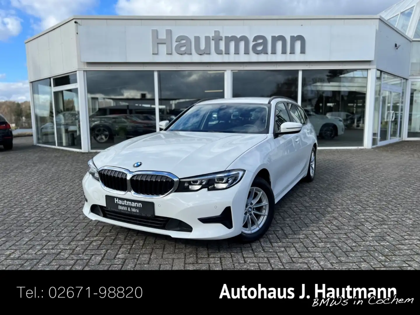 BMW 318 d Touring Advantage +1.HAND+LED+NAVI+SHZ+PDC+ Blanc - 1