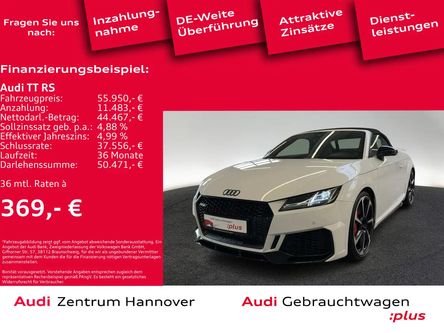 Audi TT RS 2.5 TFSI quattro Matrix B&O Kamera RS-Spor Білий - 2