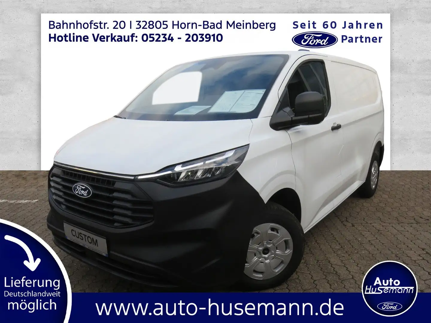 Ford Transit Custom Kasten 280 L1 FWD Blanc - 1